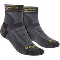 Bridgedale Men's Trail Running Ultralight T2 Merino Wool Sport 3/4 Crew Socks in Grey | Size: 6-8