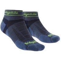 Bridgedale Men's Trail Running Ultralight T2 Merino Wool Sport Low Cut Socks in Blue | Size: 6-8