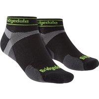 Bridgedale Men's Trail Running Ultralight T2 Merino Wool Sport Low Cut Socks in Black | Size: 6-8