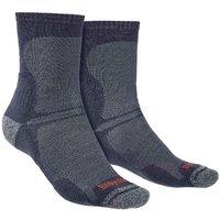 Bridgedale Men's Hiking Ultralight T2 Merino Wool Performance Crew Socks in Navy | Size: 12-14
