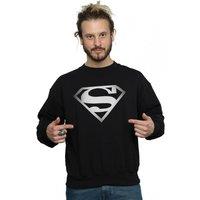 DC Comics Men's Superman Spot Logo Sweatshirt in Black | Size: Large