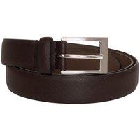 Barneys Originals Men's Faux Leather Belt in Brown | Size: 32R