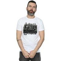 Marvel Men's Avengers Mono Team Art T-Shirt in White | Size: 2XL