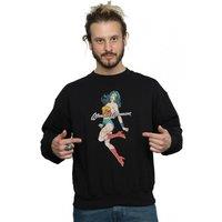 DC Comics Men's Wonder Woman Jump Sweatshirt in Black | Size: 2XL