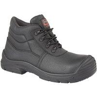 Grafters Men's Super Wide EEEE Fitting Safety Chukka Boots in Black | Size: 9