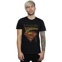 DC Comics Men's Superman Shield T-Shirt in Black | Size: 2XL