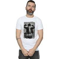 AC/DC Men's Angus Young Distressed Photo T-Shirt in White | Size: 2XL