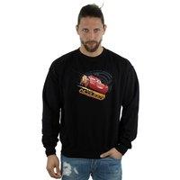 Disney Men's Cars Lightning McQueen Sweatshirt in Black | Size: 3XL