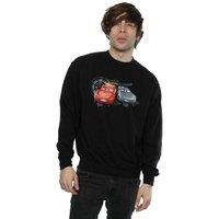 Disney Men's Cars Lightning Vs Storm Sweatshirt in Black | Size: XL