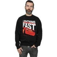 Disney Men's Cars Lightning Fast Sweatshirt in Black | Size: Medium