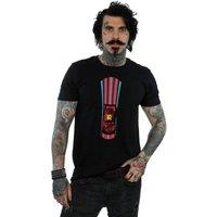 Disney Men's Cars Lightning McQueen Stripes T-Shirt in Black | Size: 2XL
