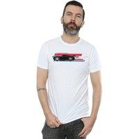Disney Men's Cars Jackson Storm Stripes T-Shirt in White | Size: Small