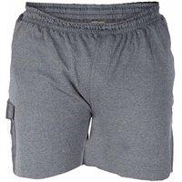 D555 Men's John Cotton Lightweight Kingsize Cargo Shorts in Grey | Size: 2XL