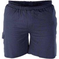 D555 Men's John Cotton Lightweight Kingsize Cargo Shorts in Navy | Size: 8XL