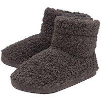 Dunlop Men's Furry Sherpa Memory Foam Slipper Boots in Grey | Size: 7