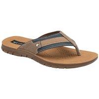 Lotus Men's 'Ian' Toe-Post Mule Sandals in Blue | Size: 7