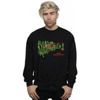 National Lampoon's Christmas Vacation Men's Squirrel Tree Sweatshirt in Black | Size: Small
