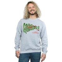 National Lampoon's Christmas Vacation Men's Squirrel Tree Sweatshirt in Grey | Size: XL