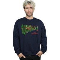 National Lampoon's Christmas Vacation Men's Squirrel Tree Sweatshirt in Navy | Size: 2XL