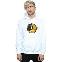 Looney Tunes Men's Daffy Duck Dotted Profile Hoodie in White | Size: Medium