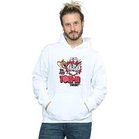 Tom & Jerry Men's Tomic Energy Hoodie in White | Size: Small