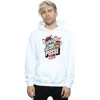 Tom & Jerry Men's Posse Cat Hoodie in White | Size: Medium
