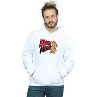 Tom & Jerry Men's Macho Mouse Hoodie in White | Size: Small