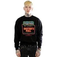 National Lampoon's Christmas Vacation Men's No Vacancy Sweatshirt in Black | Size: XL