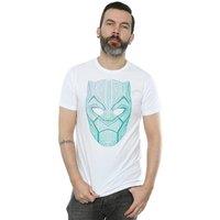 Marvel Men's Black Panther Tribal Mask T-Shirt in White | Size: Medium