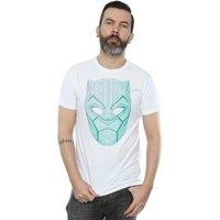 Marvel Men's Black Panther Tribal Mask T-Shirt in White | Size: Large