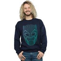 Marvel Men's Black Panther Tribal Mask Sweatshirt in Navy | Size: Small