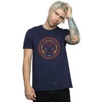 Marvel Men's Black Panther Tribal Panther Icon T-Shirt in Navy | Size: 3XL