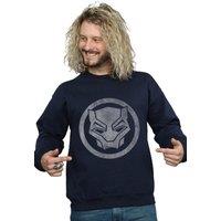 Marvel Men's Black Panther Distressed Icon Sweatshirt in Navy | Size: Small
