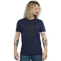 Marvel Men's Black Panther Black On Black T-Shirt in Navy | Size: 3XL