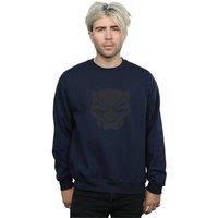 Marvel Men's Black Panther Black On Black Sweatshirt in Navy | Size: Large