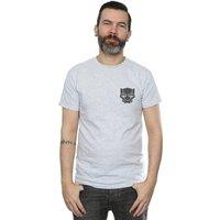 Marvel Men's Black Panther Black On Black Chest Print T-Shirt in Grey | Size: 3XL