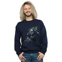 Marvel Men's Black Panther Wild Silhouette Sweatshirt in Navy | Size: Medium