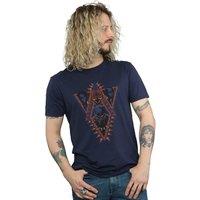 Marvel Men's Black Panther Tribal Heads T-Shirt in Navy | Size: 3XL