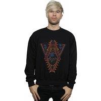 Marvel Men's Black Panther Tribal Heads Sweatshirt | Size: XL