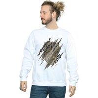 Marvel Men's Black Panther Gold Head Sweatshirt in White | Size: Large