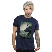 Marvel Men's Black Panther Poster T-Shirt in Navy | Size: 3XL