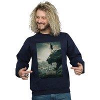 Marvel Men's Black Panther Poster Sweatshirt in Navy | Size: Small