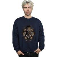 Marvel Men's Black Panther Gold Killmonger Sweatshirt in Navy | Size: Small