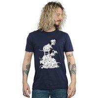 Disney Men's 101 Dalmatians Chair T-Shirt in Navy | Size: XL