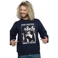 Disney Men's Every Fairy Tale Needs A Villain Sweatshirt in Navy | Size: XL
