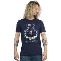 Disney Men's Maleficent I Run This Castle T-Shirt in Navy | Size: 2XL