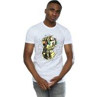 Marvel Men's Avengers Infinity War Thanos Fist T-Shirt in White | Size: Small