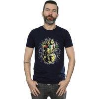 Marvel Men's Avengers Infinity War Thanos Fist T-Shirt in Navy | Size: 3XL
