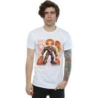 Marvel Men's Avengers Infinity War Hulkbuster Blueprint T-Shirt in White | Size: Large
