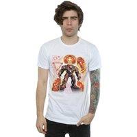 Marvel Men's Avengers Infinity War Hulkbuster Blueprint T-Shirt in White | Size: 2XL